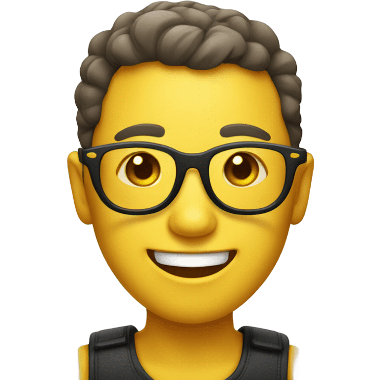 Emoji with glasses emoji