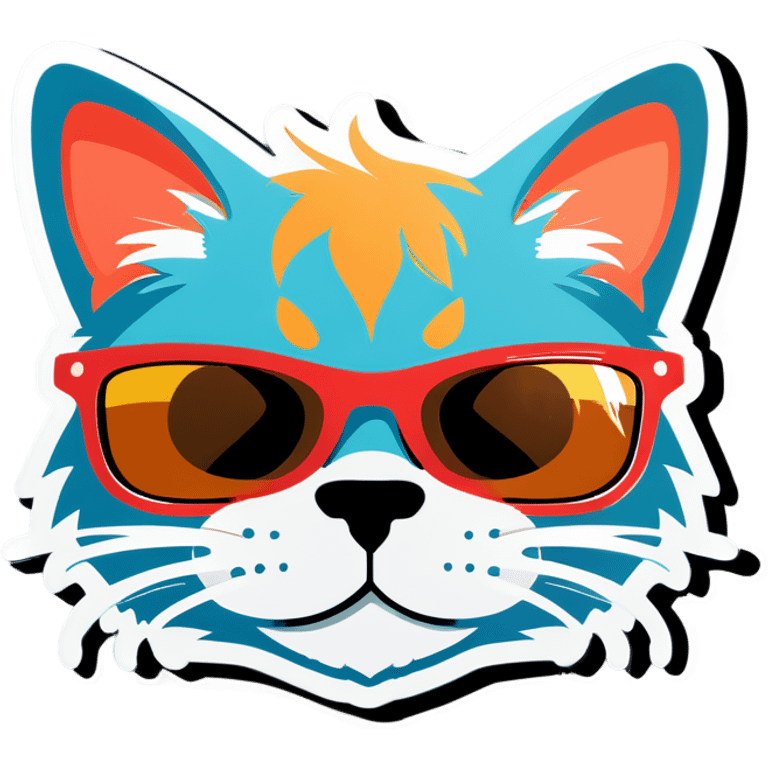 Cat with sunglasses emoji