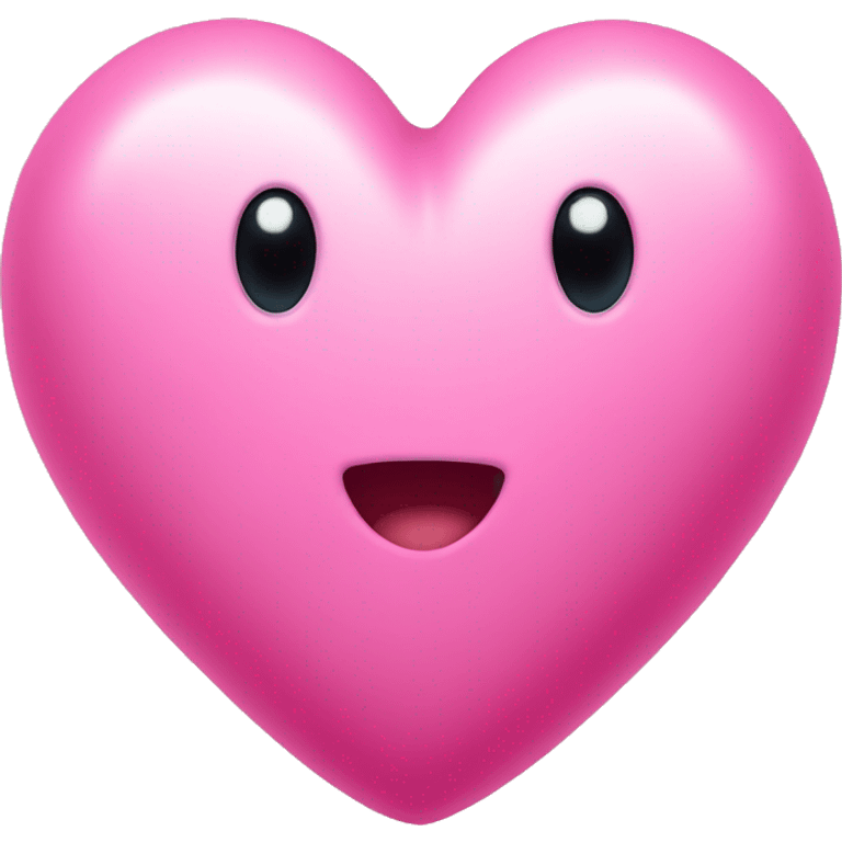 Heart with pink noe emoji