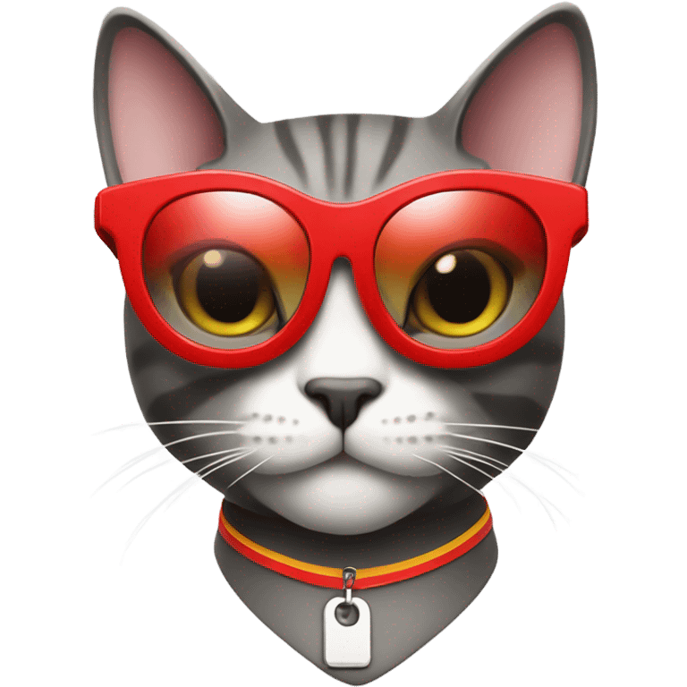 Cat with sunglasses as a lifeguard  emoji