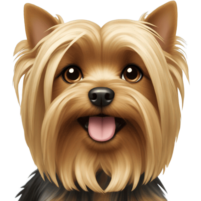 A dog race Yorkie emoji