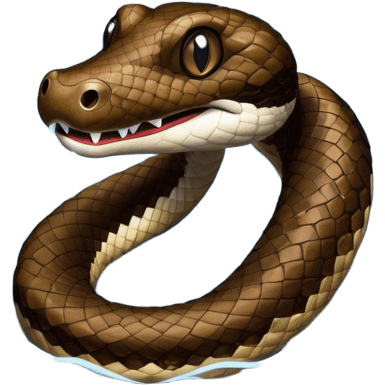 Cottonmouth water moccasin  emoji