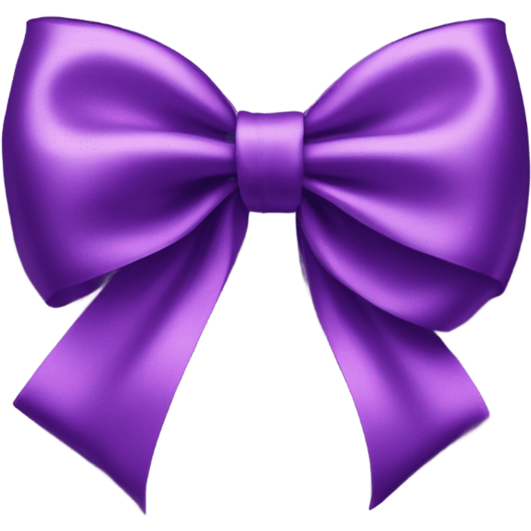 Purple bow emoji