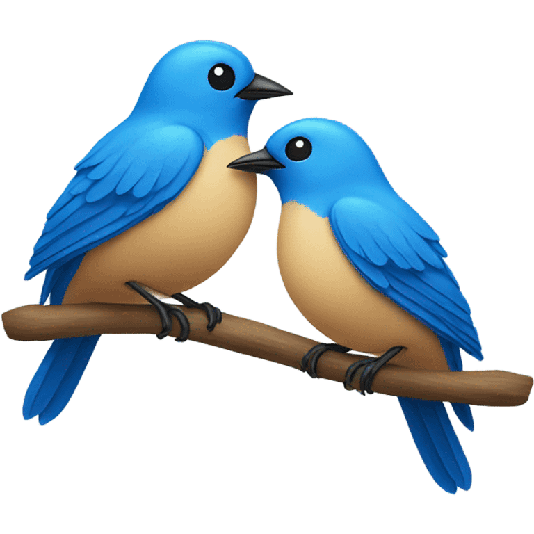 2 Blue Bird  emoji