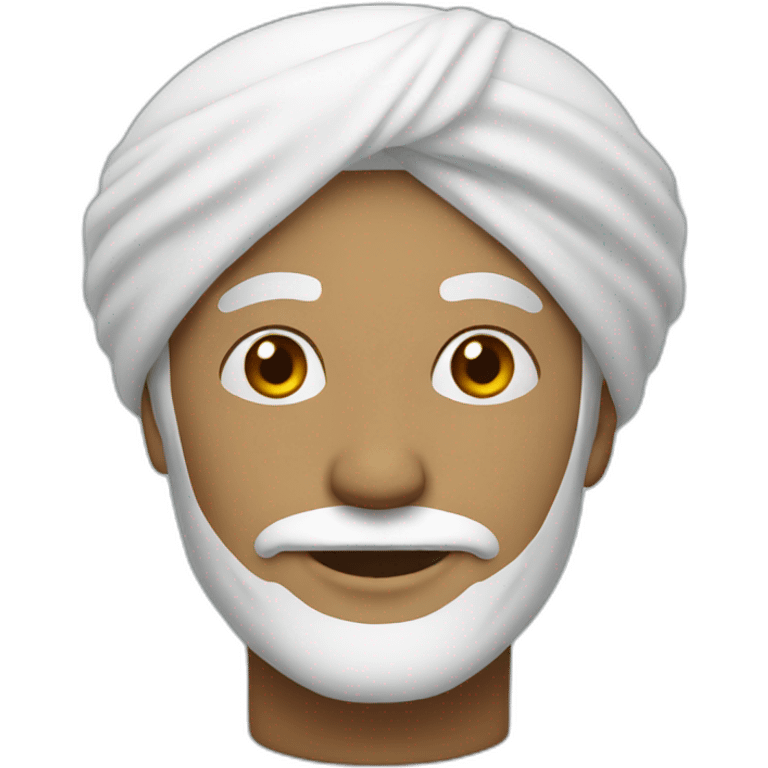 man with a white turbin emoji