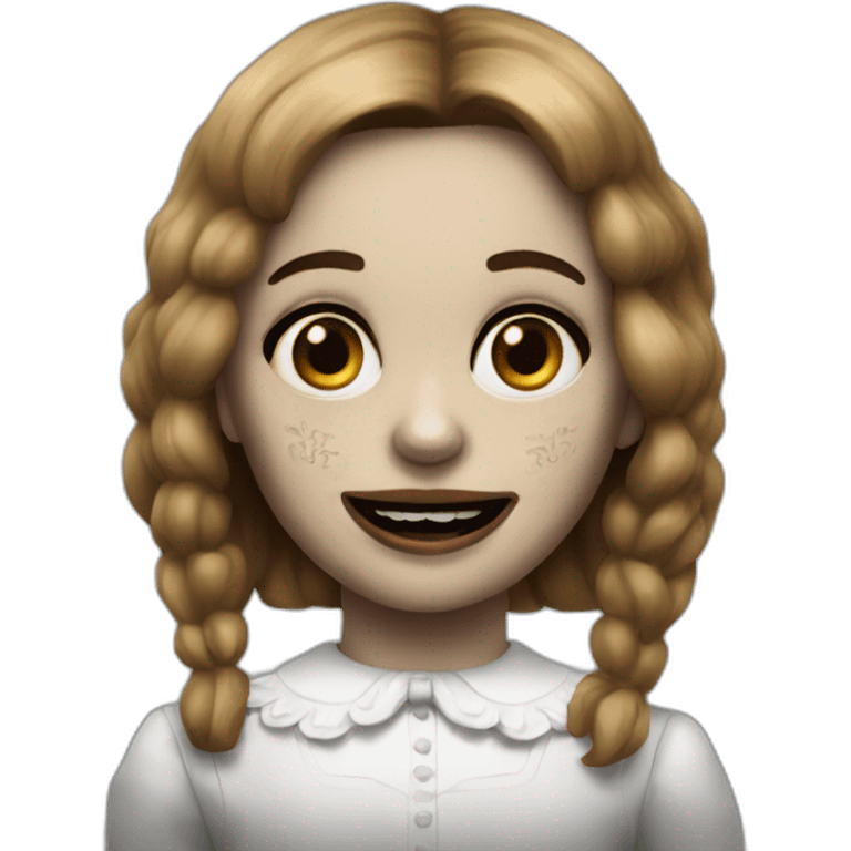 creepy Annabelle emoji