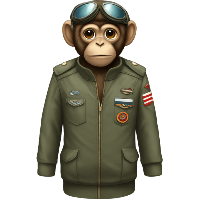 monkey pilot dress emoji