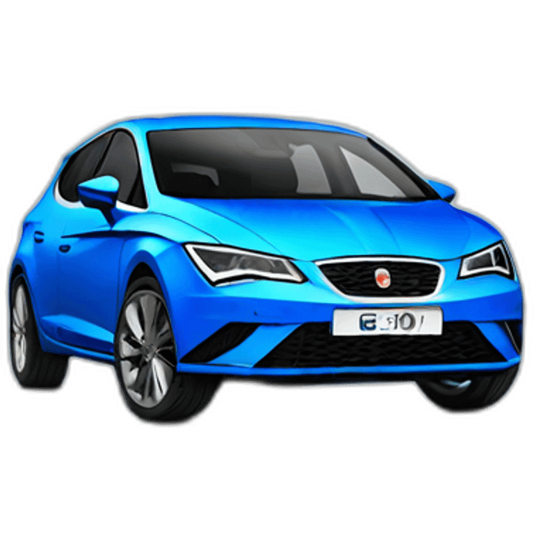 seat leon electric blue front emoji