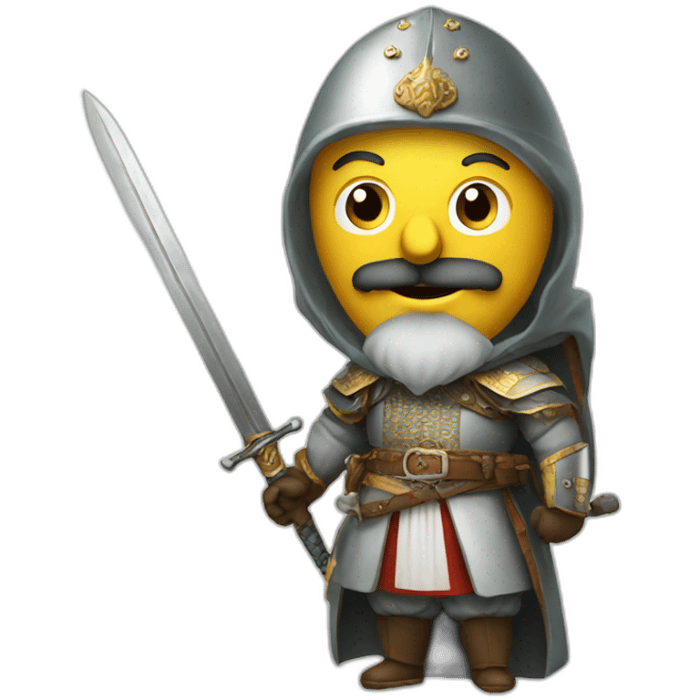 Mehmed II with a sword emoji