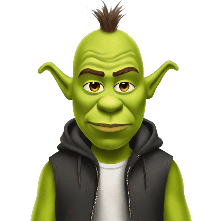 shrek wearing rick owens fit emoji