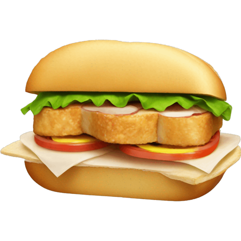 Sandwich de pollo emoji