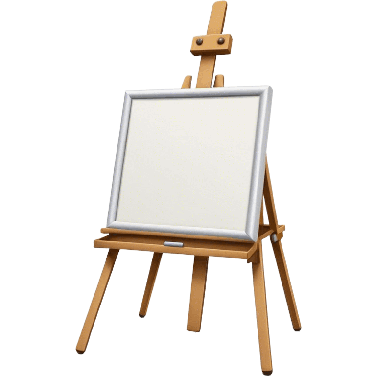 Easel with white canvas emoji