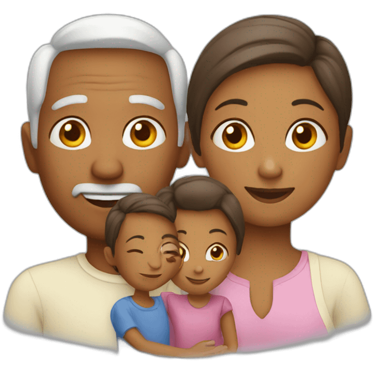 Grandparents and children emoji