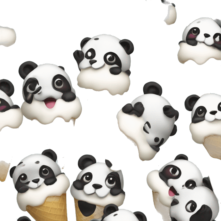 panda estima ice cream emoji