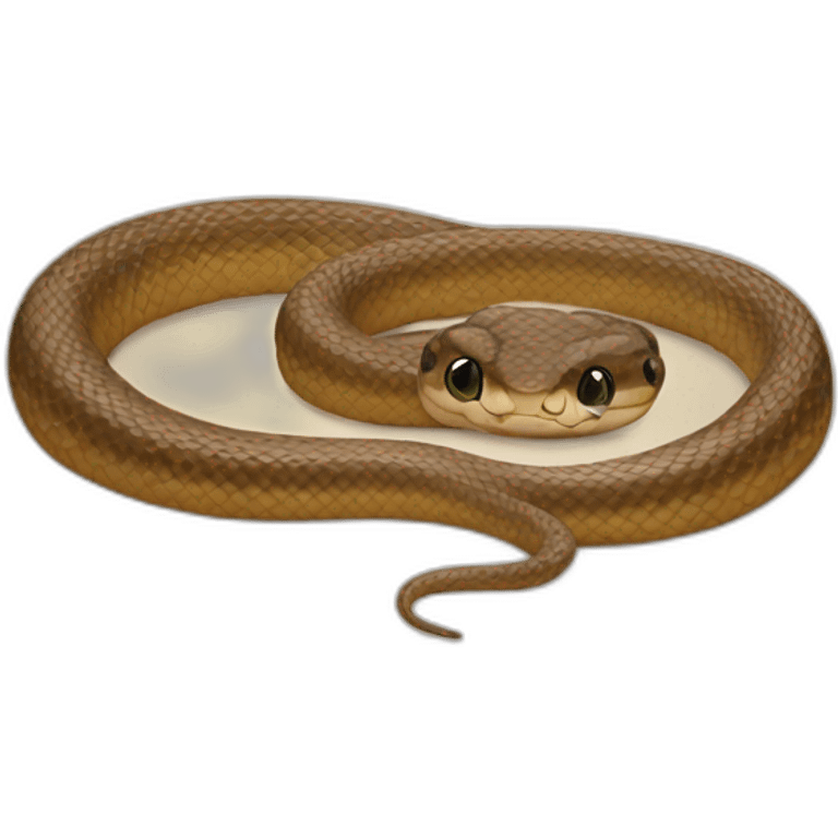 Baby brown snake emoji