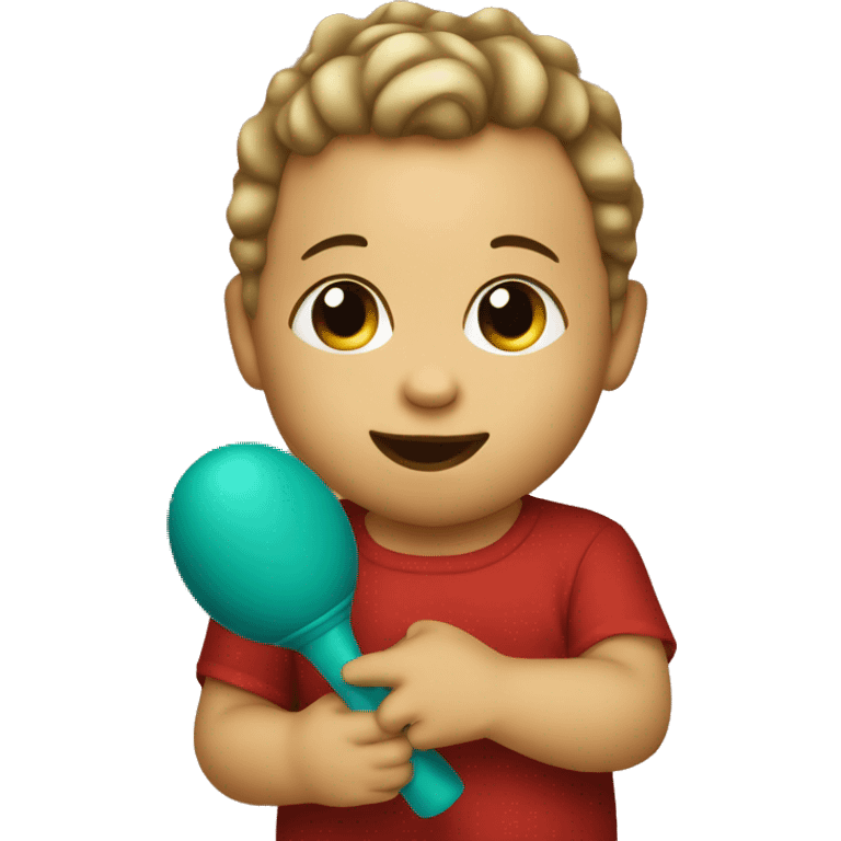 Baby with maracas  emoji