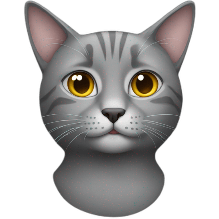 Grey cat emoji