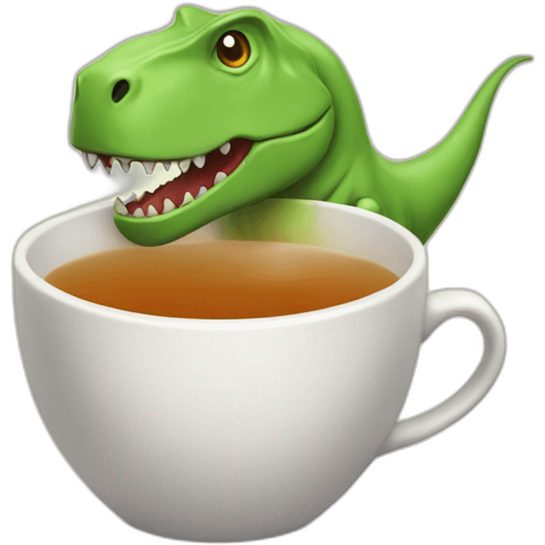 Tea rex emoji