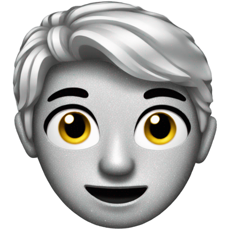 silver sparkly emoji emoji