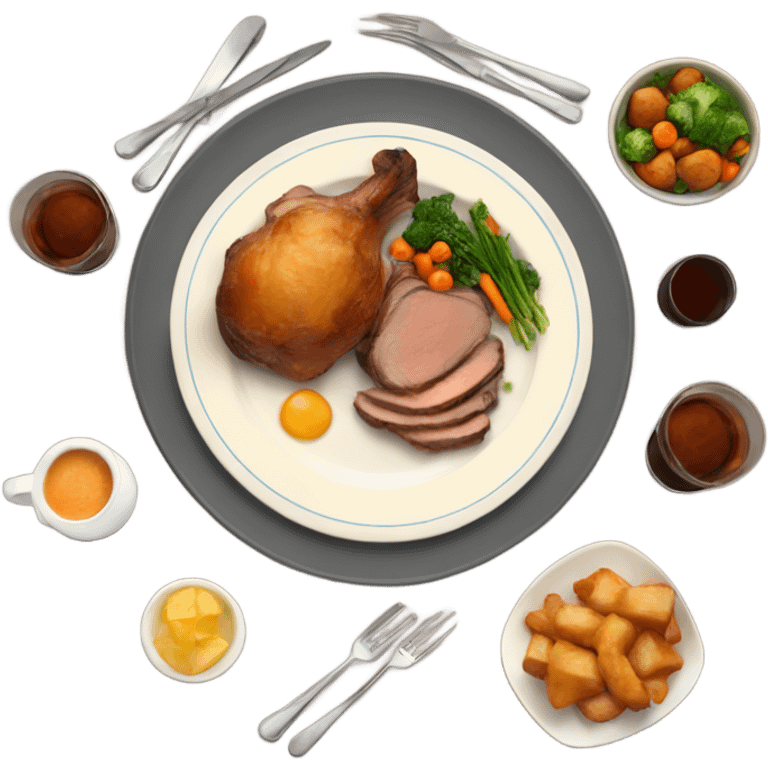 Sunday roast dinner emoji