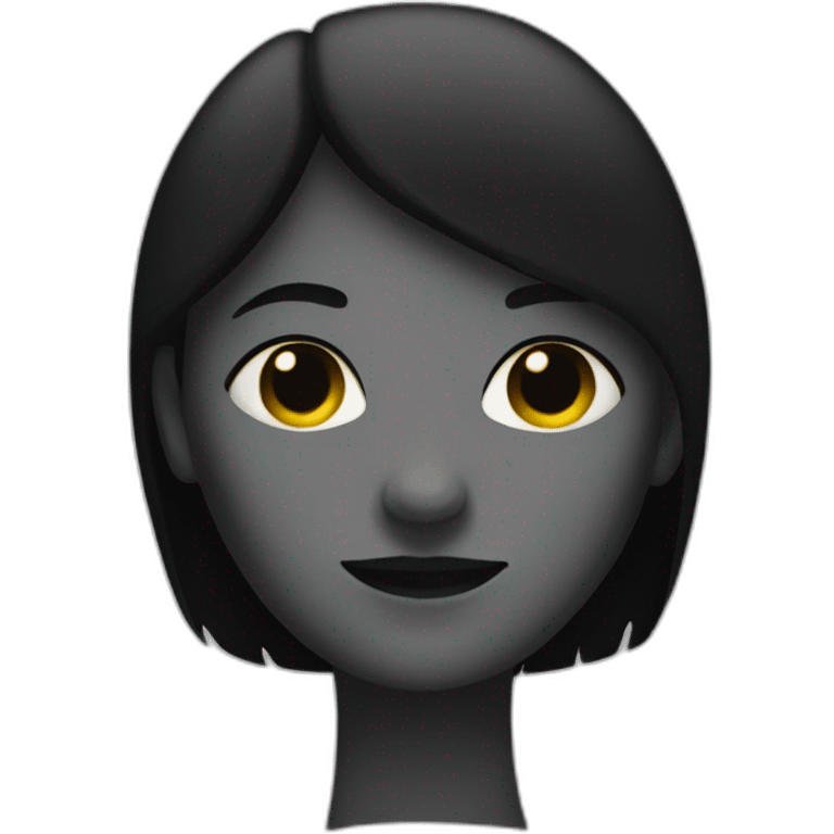 eerie shadow of a woman with straight arms  emoji