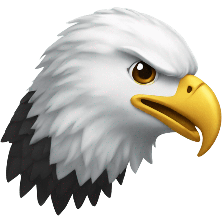 Bald eagle Christmas emoji