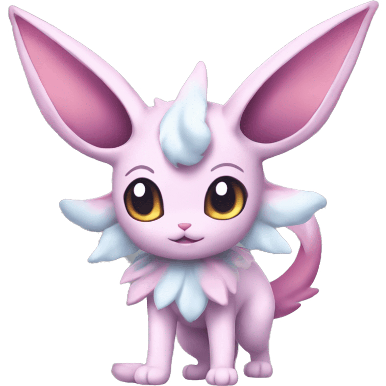 Kawaii Sylveon-Espeon-Pokémon full body emoji