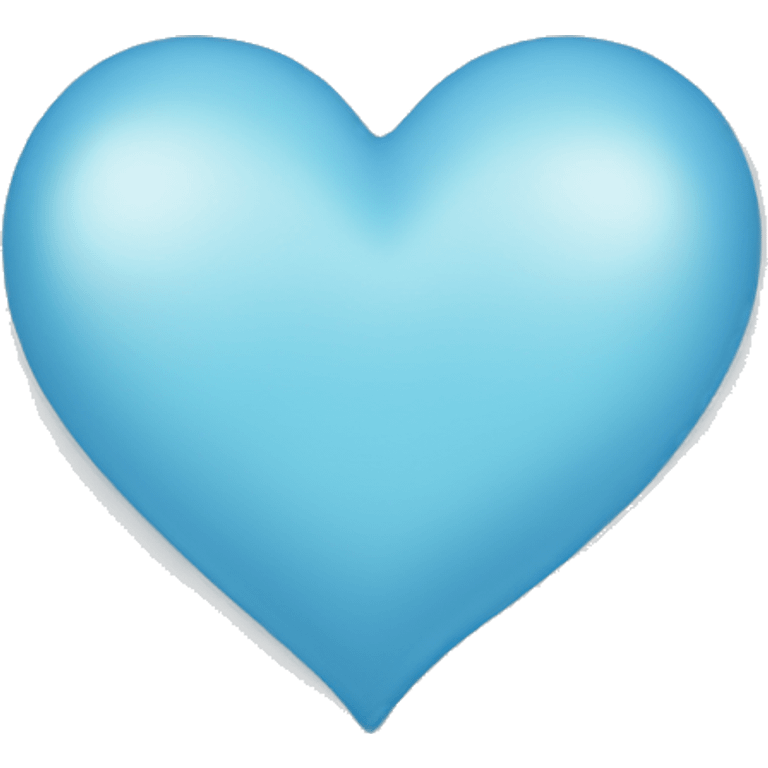 light blu heart emoji