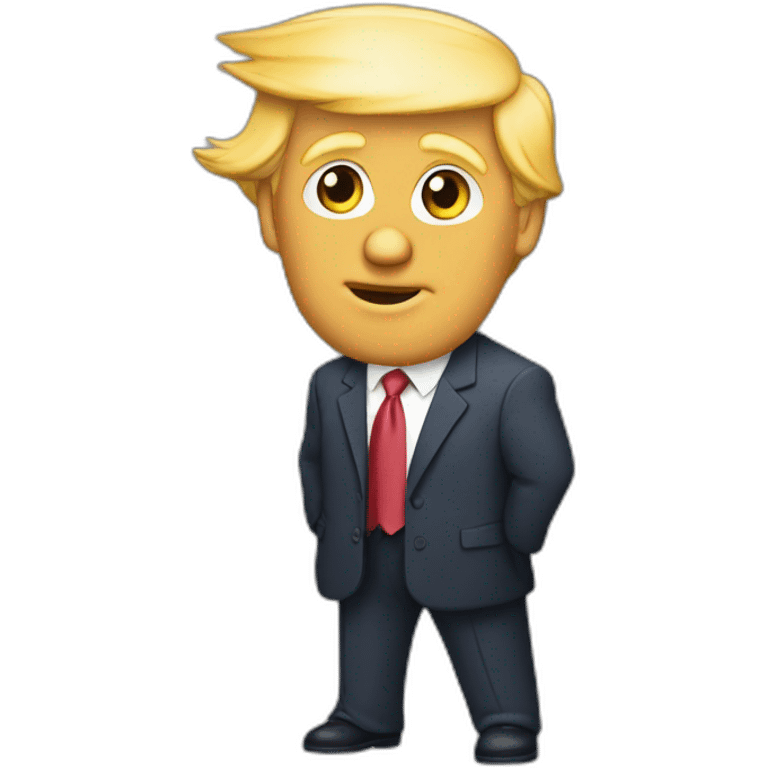 Pontine qui embrasse Donald Trump emoji