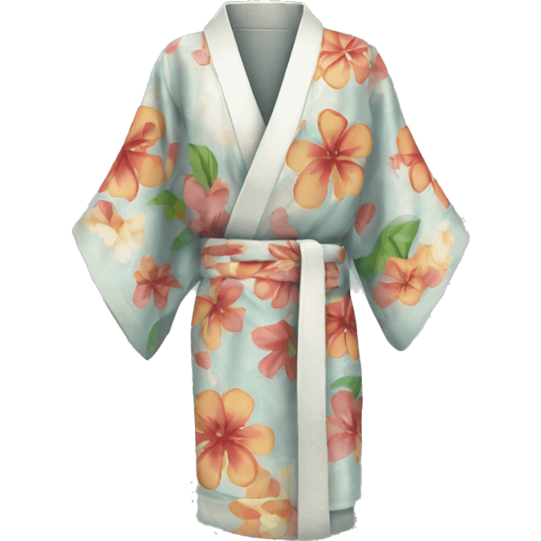 Sheer beach kimono emoji