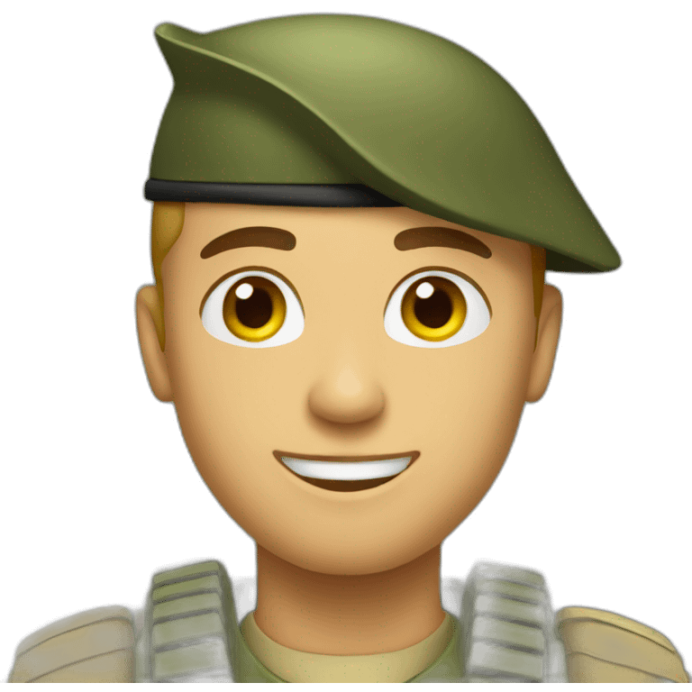 Soldier greeting emoji