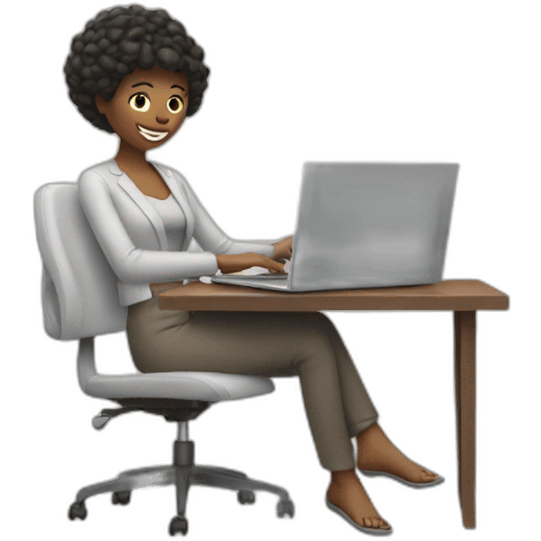 woman hitting a laptop emoji