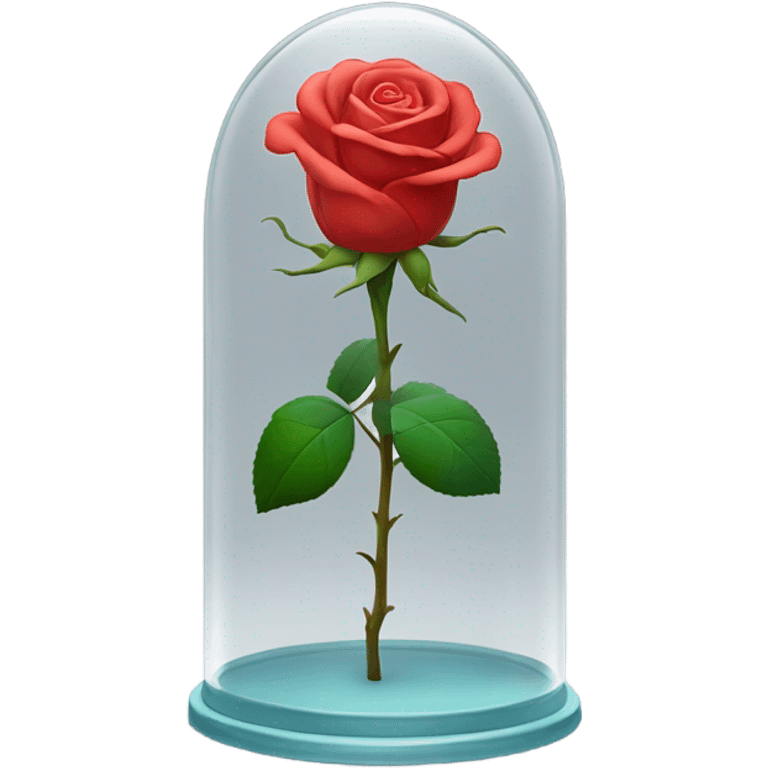 Rose in a glass case emoji