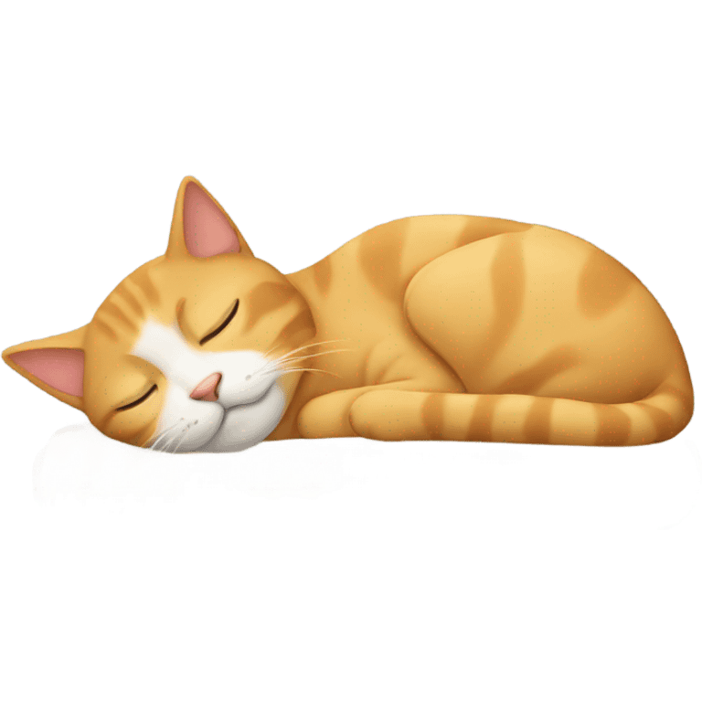 Cat sleeping  emoji