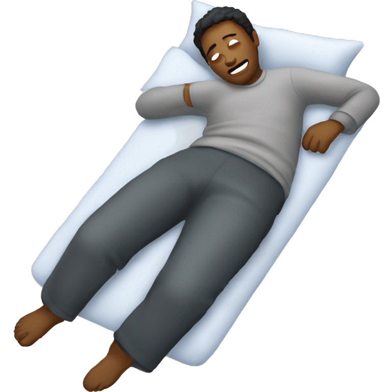 person lying on bed emoji