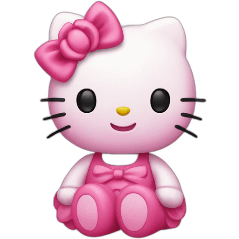 Hello kitty en rose emoji