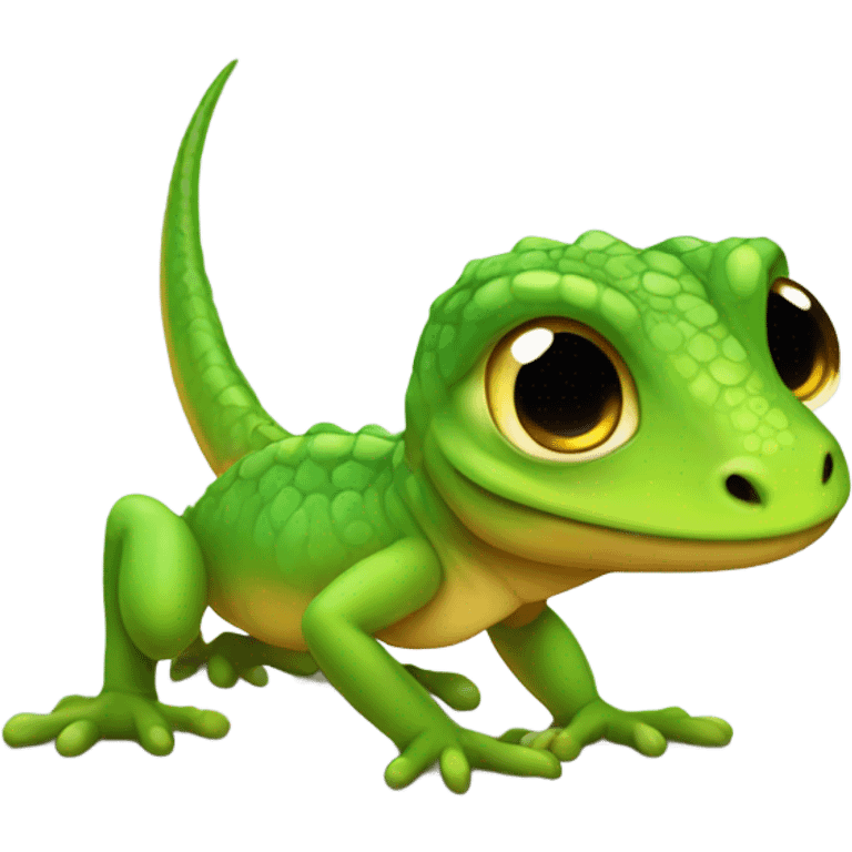 Cute baby lizard emoji