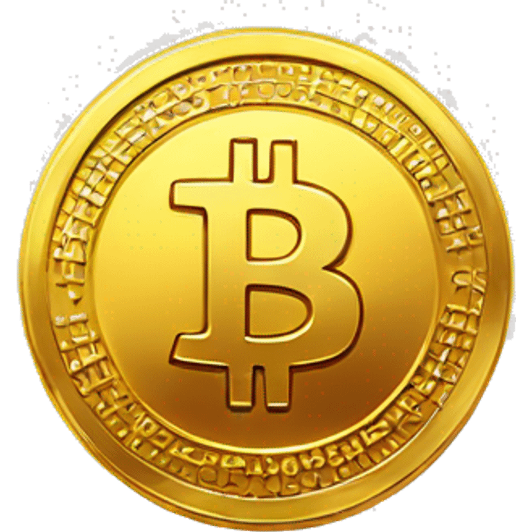 golden coin bitcoin emoji