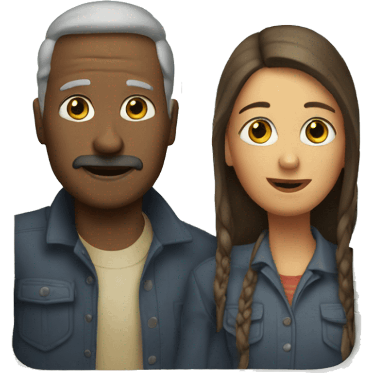 Two people in a caravan emoji