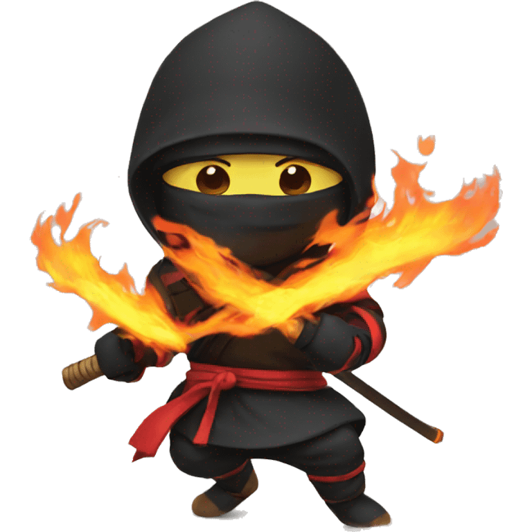 Fire ninja emoji