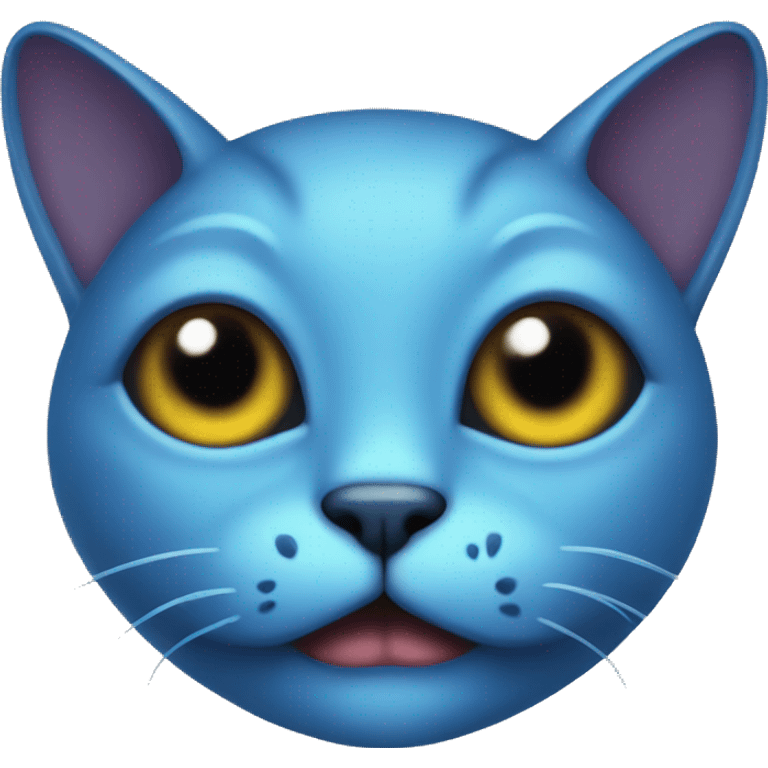 blue alien cat emoji