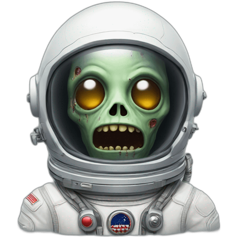 zombie head astronaut emoji