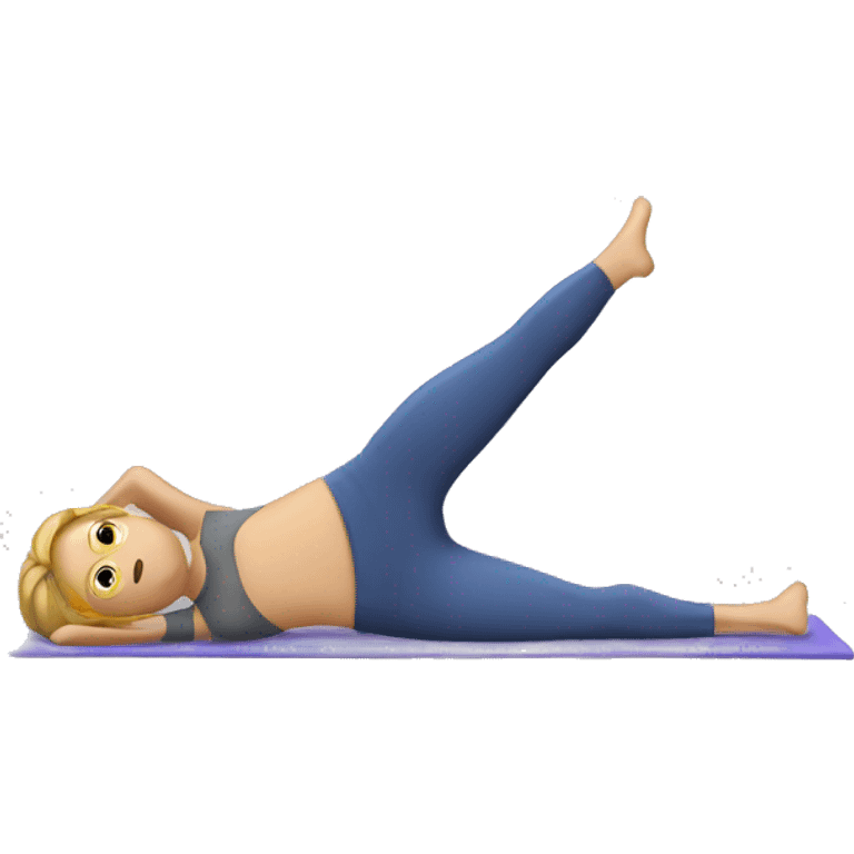 Pilates side plank emoji