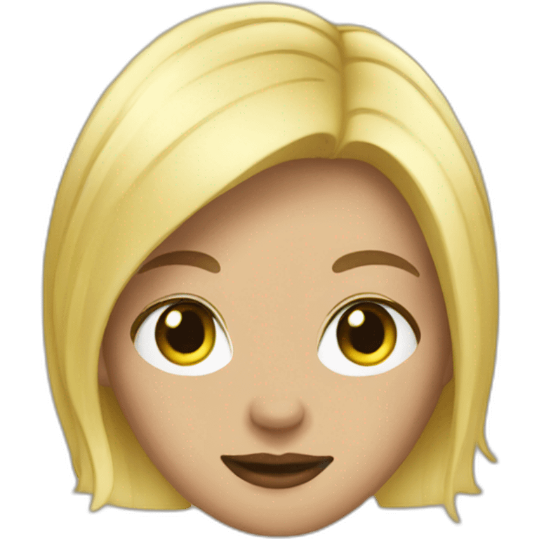 Mini blonde emoji