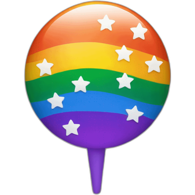 Pride vlag with stars emoji