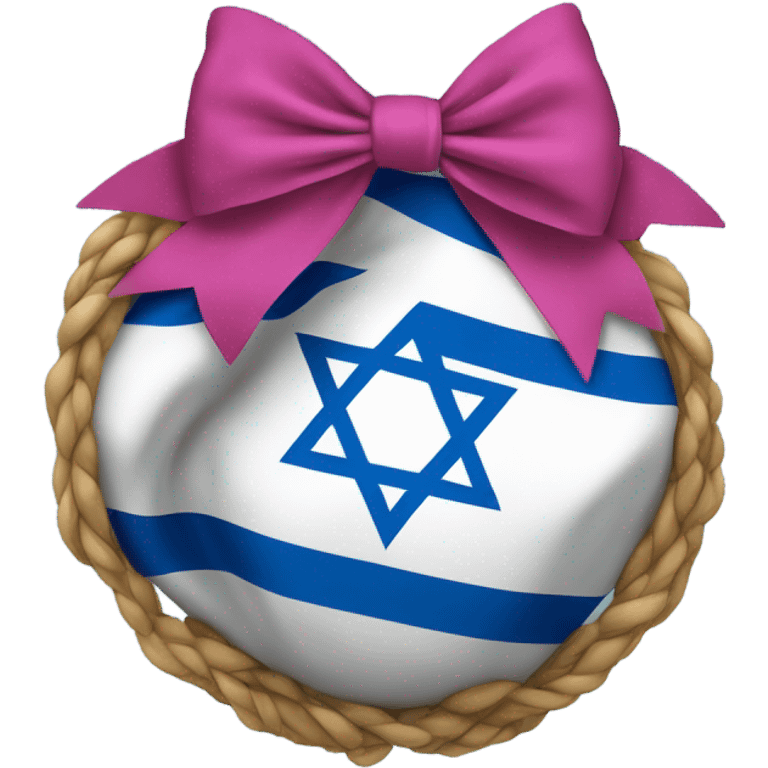 Israel with a bow on it emoji