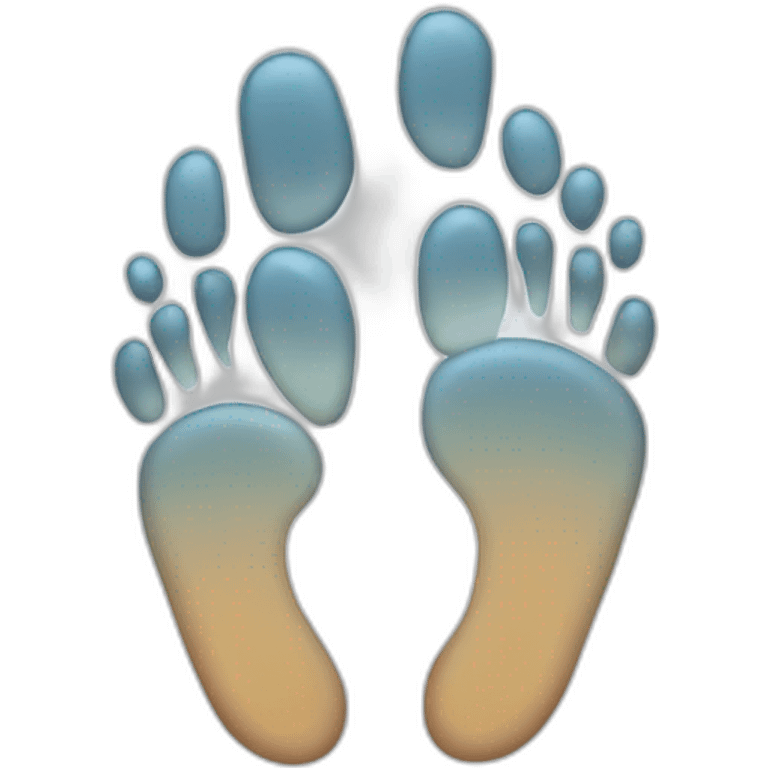 fingerprint foot emoji