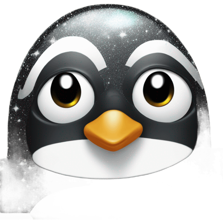 Sparkle penguin emoji