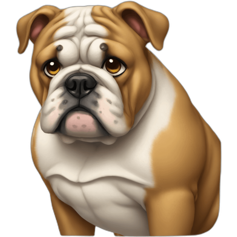 sad british bulldog emoji