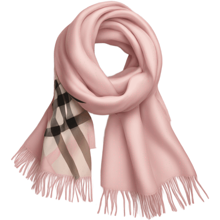 Burberry scarf pastel pink emoji